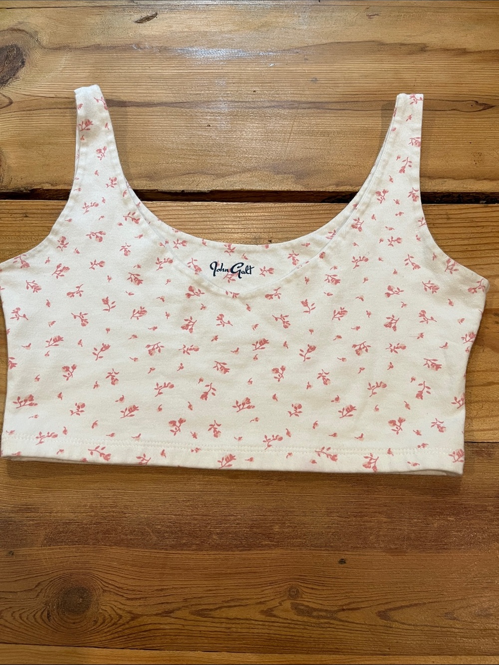 JOHN CROFT (Brandy Melville) O/S Soft Floral Print Bra Top